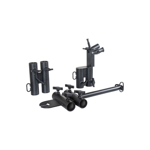 KUPO KCP-612DB Double Pipe Boom Rig For Pipe 1-1/2&quot; Sch.40 (48.3mm)-Black